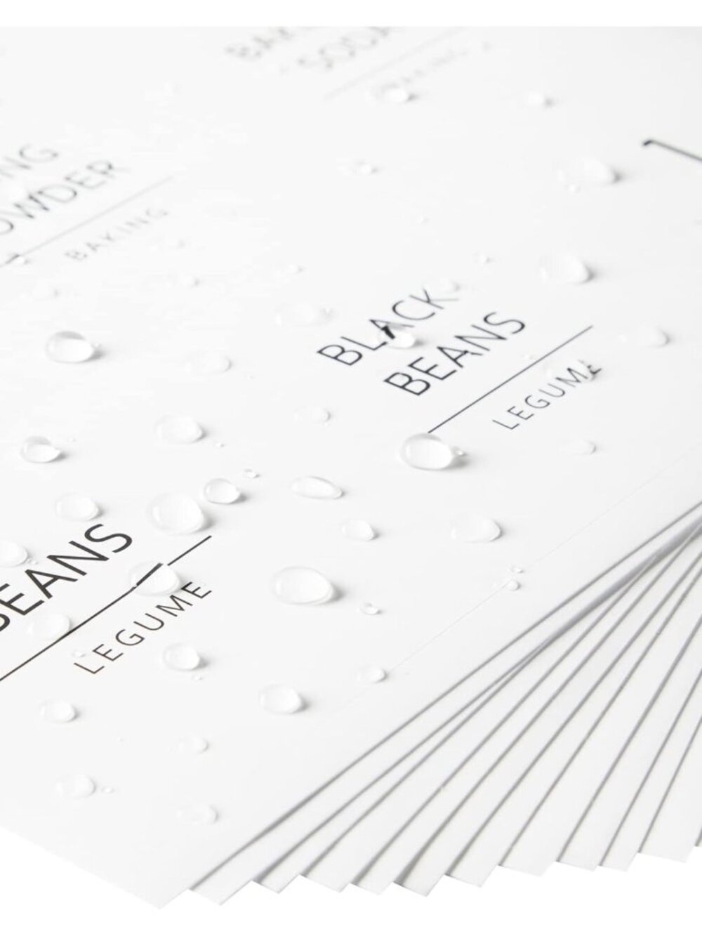 Pantry Labels for Containers - 144 Matte Vinyl Stickers, 2.5 x 2.5 in, Black on - Picture 9 of 9